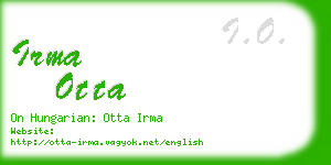 irma otta business card